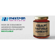 Papel Kraft Café Adhesivo